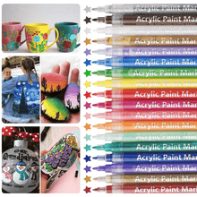 ARTIFYCOLORS Acrylic Paint Markers – Set of 12 Colours