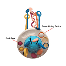 BABYSENSE Sensory Pull Toy – Teether and Motor Skills Toy (6–18 months)