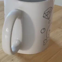 COLOR ME MUGS + 8 Colored Erasable Magnetic Pens Set
