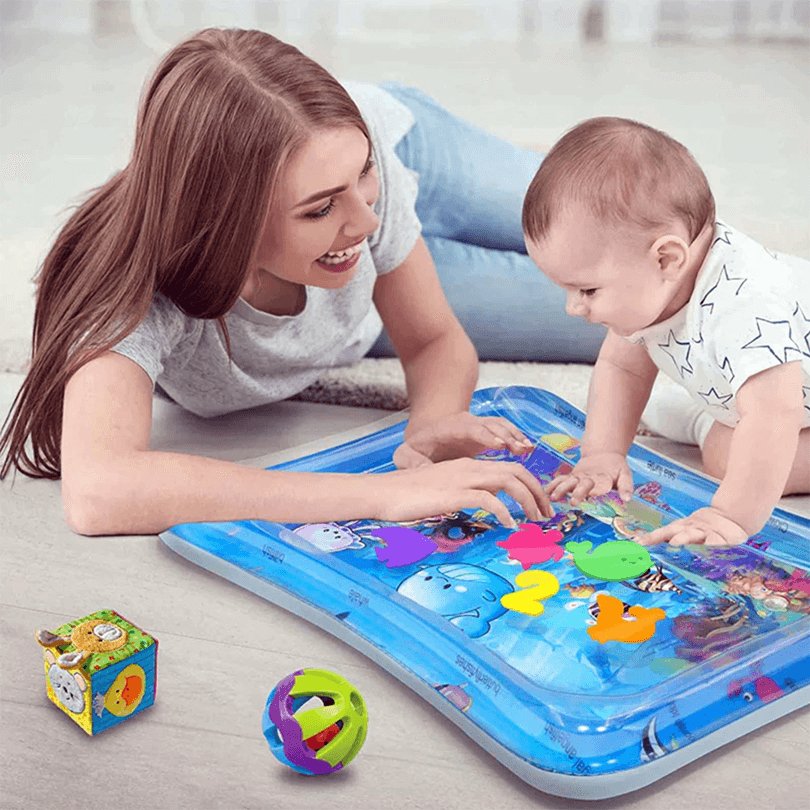 Inflatable Tummy Time Mat Premium Baby Water Play Mat