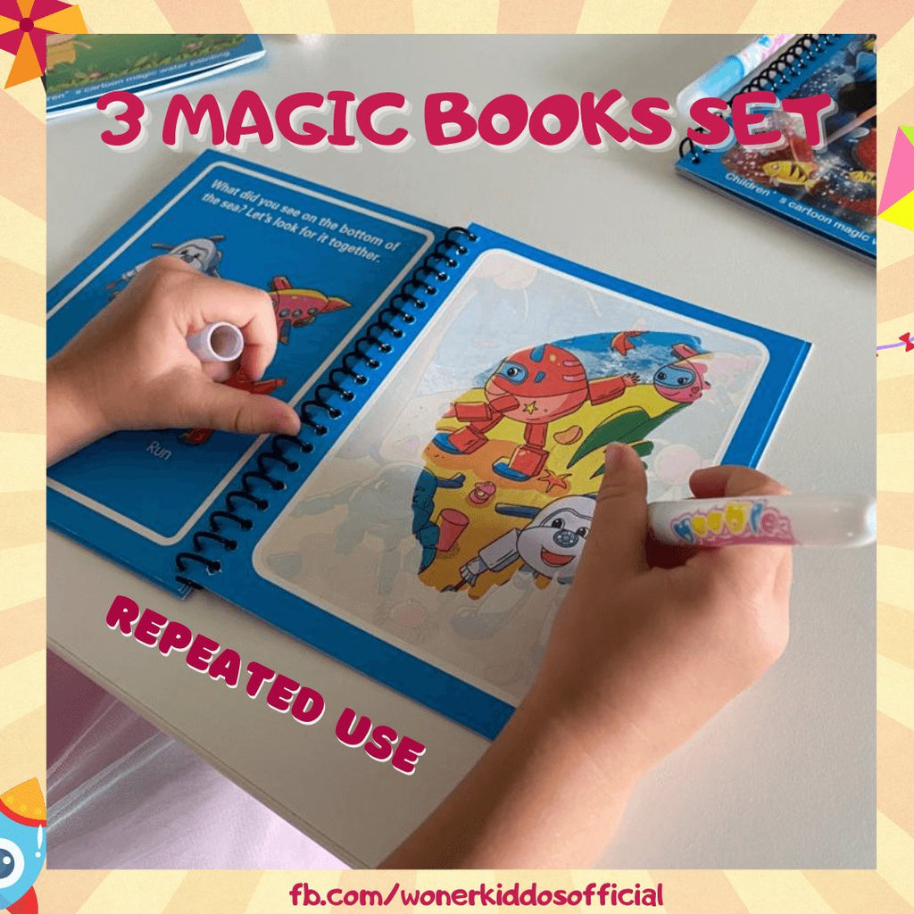 Water Magic Colouring Book – WonderKiddos
